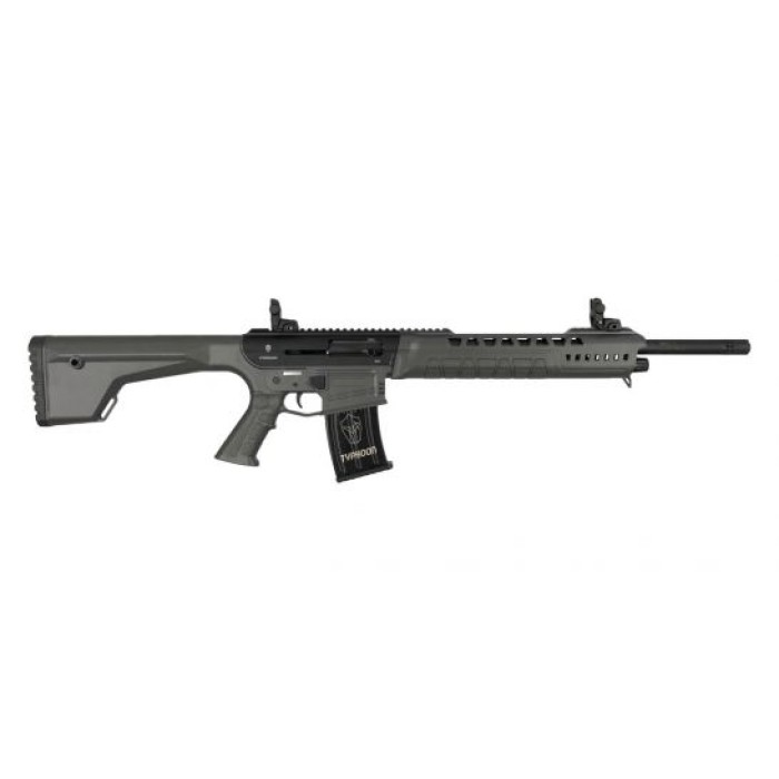 Typhoon Defense X-12 Semi Auto 12 Gauge AR Shotgun, Gray - X120301