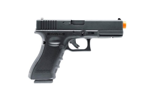 17 GEN4 Airsoft Pistol, Green Gas, Black, 20 rd Drop Free Magazine, Metal Slide, 290fps, 6mm Airsoft BB For Glock