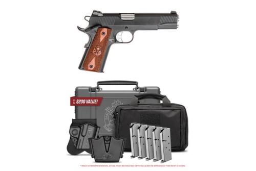 Springfield Armory 1911 Loaded .45 ACP Pistol w/ Gear Up Package, Parkerized - PX9109LIGU