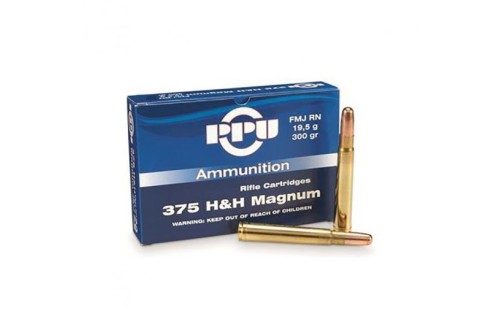 Prvi Partizan .375 H&H Magnum FMJ 300 gr 10 Rounds Ammunition - PP375F