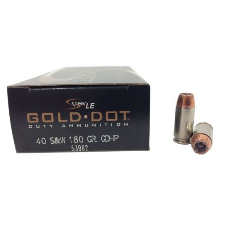 Speer: Gold Dot, .40 S&W, Uni-Cor Jacket®, 180gr, 50/Box