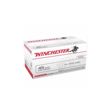 Winchester USA 45 Auto/ACP 230gr FMJ Ammunition 100rds - USA45AVP