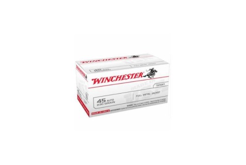 Winchester USA 45 Auto/ACP 230gr FMJ Ammunition 100rds - USA45AVP