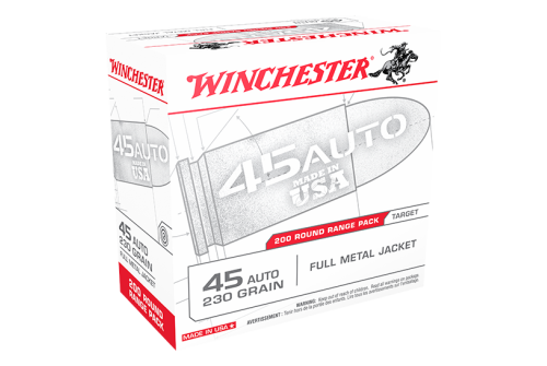 Winchester USA 45 Auto/ACP 230gr FMJ Ammunition 200rds - USA45W