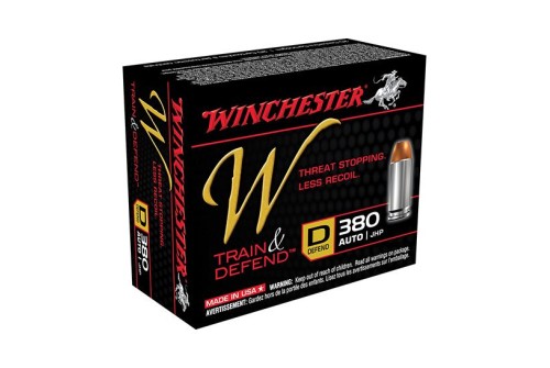 Winchester 380 Auto/ACP 95gr JHP Train & Defend Ammunition 20rds - W380D