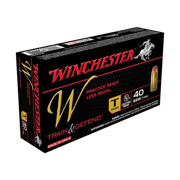 Winchester 40 S&W 180gr FMJ Train Ammunition 50rds - W40SWT