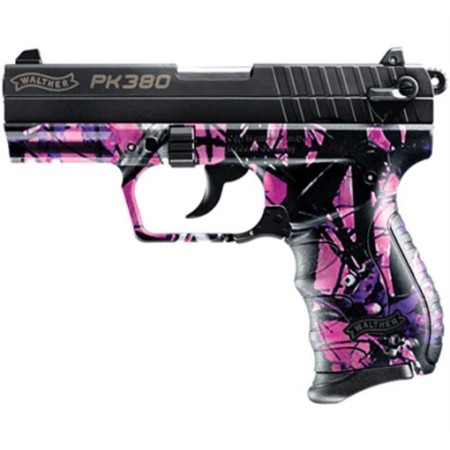 Walther PK380 380 ACP Centerfire Pistol with Muddy Girl Camo Finish