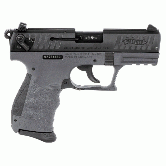 Walther P22 CA 22 lr Pistol 3.42", Tungsten Gray - 5120365