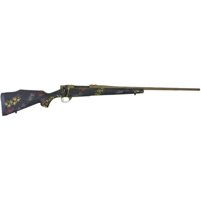 Weatherby Vanguard, 30-06 Springfield 24" 5+1 Patriot Brown Cerakote Black w/Rust Brn, Smoke & Stone Sponge