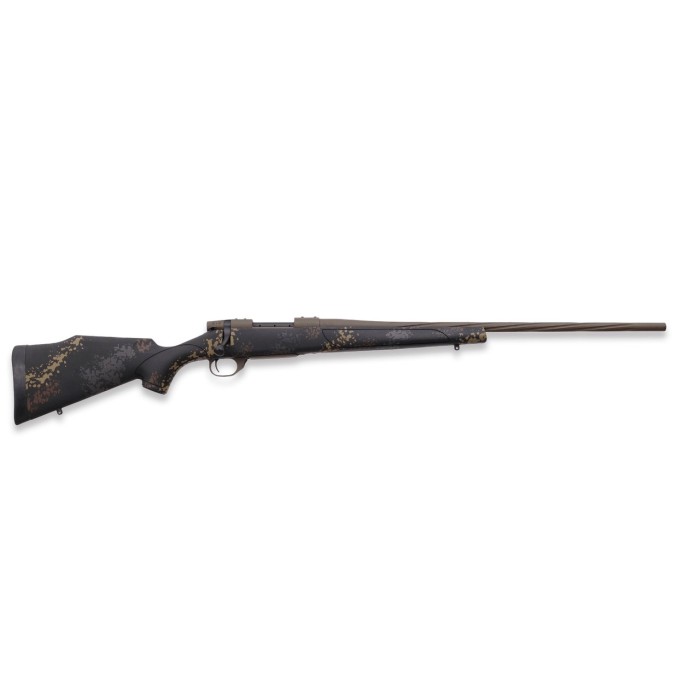 Weatherby Vanguard, 7mm-08 Remington 24" 5+1 Patriot Brown Cerakote Black