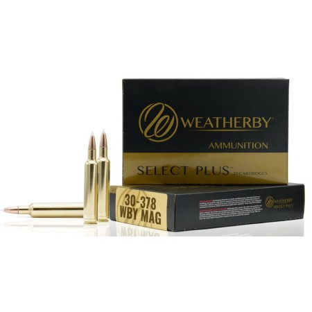 Weatherby Select Plus Brass .30-378 195-Grain 20-Rounds HC