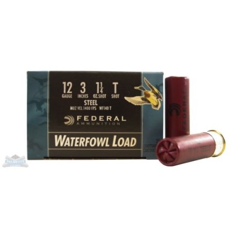 Federal 12ga 3"1.25oz T Speed-Shok Heavy High Velocity Steel Shotshells - WF140 T