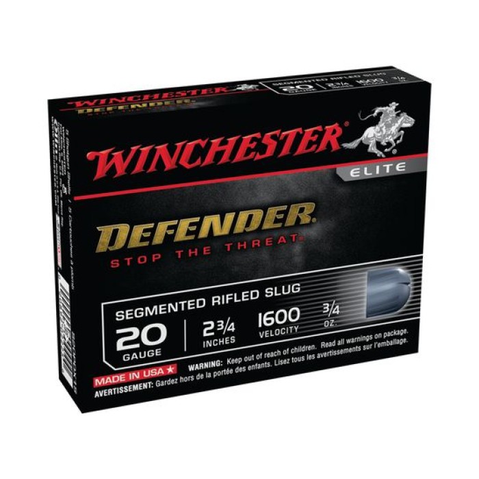 Winchester 20ga 2.75" Segmented Slug 5rds - S20PDX1S