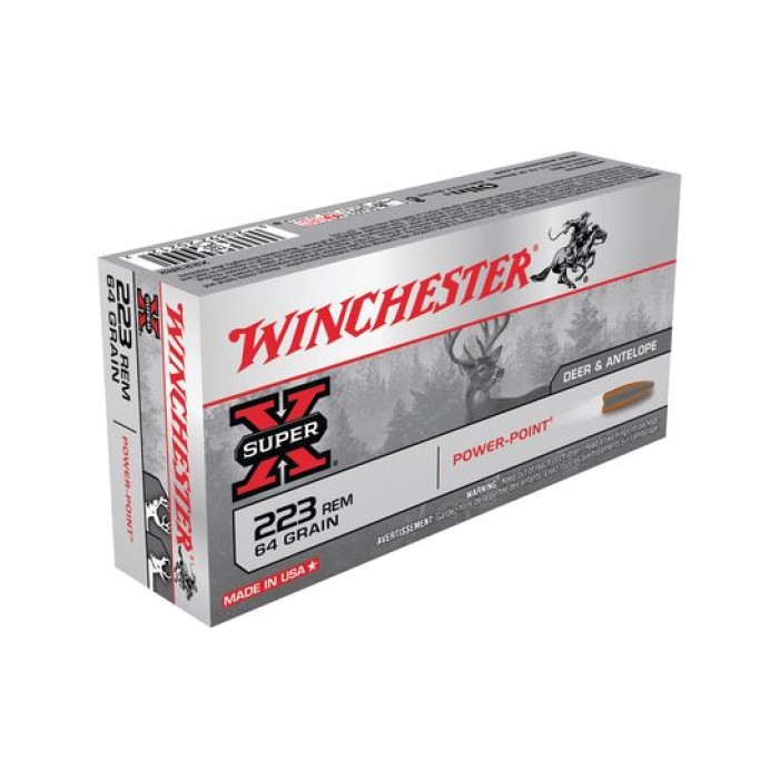 Winchester 223 64gr Power Point Super-X Ammunition 20rds - X223R2