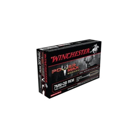 Winchester 7mm-08 140 gr PowerMax Bonded Ammunition 20rds - X708BP