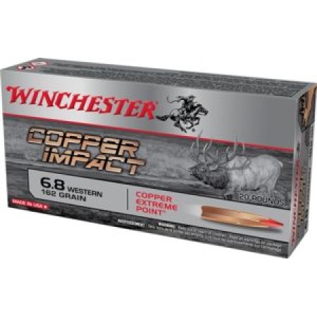 WINCHESTER AMMO SUPREME 6.8 WESTERN 160GR. COPPER IMPACT 20-PACK