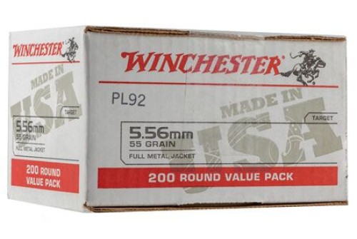 Winchester Ammo WM193200 USA 5.56x45mm NATO 55 gr Full Metal Jacket (FMJ) 200 Bx - Dirty Bird Industries