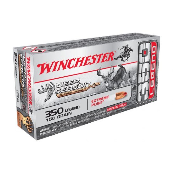 Winchester Deer Season XP Copper Impact Brass .350 Legend 150-Grain 20-Rounds CEP