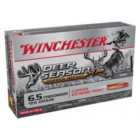 Winchester Deer Season XP Copper Impact 125 gr Extreme Point 6.5 Creedmoor Ammunition 20 Rounds - X65DSLF