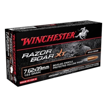 Wincester Supreme 7.62X39 150 GR RZB Razorback 20Bo - Brass Casing