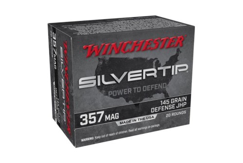 Winchester Silver Tip 145 gr JHP .357 Magnum Ammunition 20 Rounds - W357ST