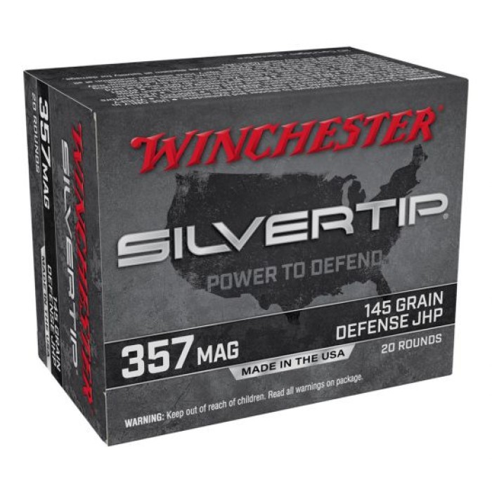 Winchester Silver Tip 145 gr JHP .357 Magnum Ammunition 20 Rounds - W357ST