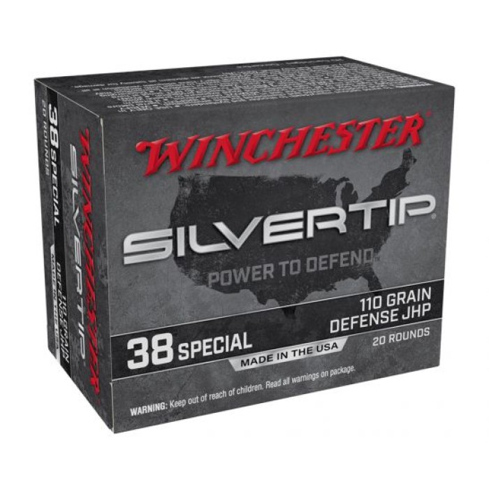 Winchester Silvertip Pistol 38 Special 110 Grain Hollow Point 20 RDs