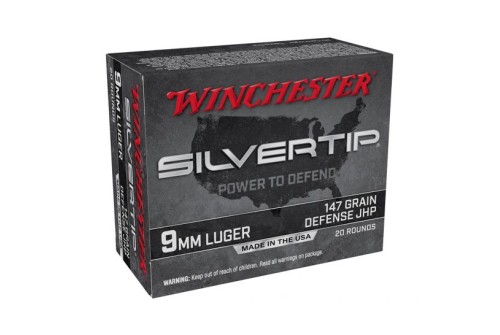 Winchester Silvertip 147 gr JHP 9mm Ammunition 20 Rounds - W9MMST2