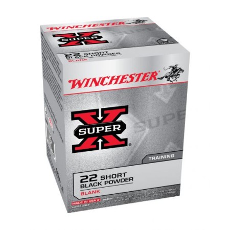 Winchester Super X Blank .22 Short Smoke and Noise Ammunition, 50 Rounds - X22SBW