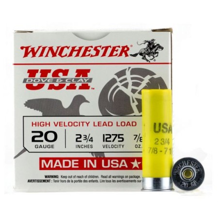 Winchester Usa 20ga 2.75" #7.5 25/box