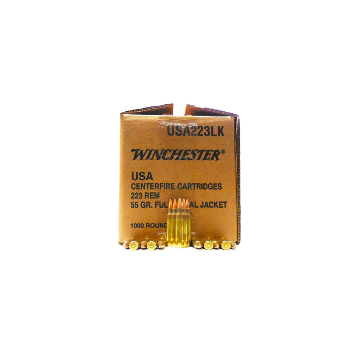 Winchester Ammo W2231000 USA 223 Rem 55 gr Full Metal Jacket (FMJ) - 1000 rounds - Dirty Bird Industries