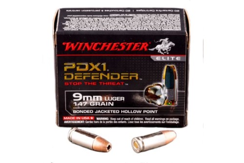 Winchester 9mm 147gr PDX1 Ammunition 20rds - S9MMPDB1