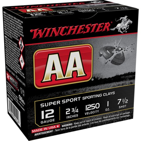 Winchester AA Super Sport 12 Ga, 2.75" 1 oz 7.5 Shot 25rd Box