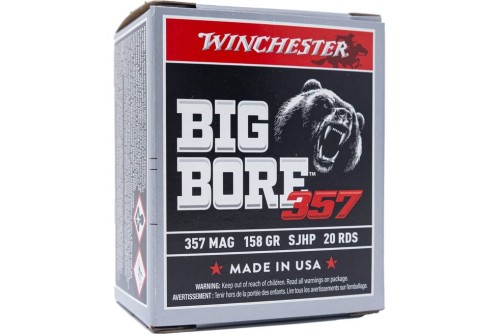 Winchester Big Bore Brass .357 Mag 158-Grain 20-Rounds JHP