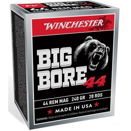 Winchester Big Bore Brass .44 Mag 240-Grain 20-Rounds JSP