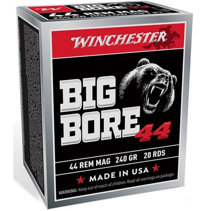 Winchester Big Bore Brass .44 Mag 240-Grain 20-Rounds JSP