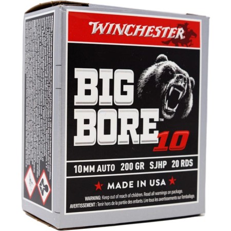 Winchester Big Bore Brass 10mm 200-Grain 20-Rounds JSP