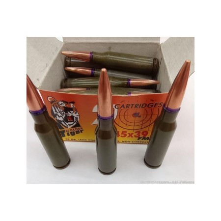 WOLF GOLDEN TIGER 5.45X39, 59GR, FMJ STEEL CASE, 20 RDS - Dirty Bird Industries