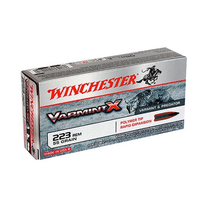 Winchester 223 Remington 55gr Varmint X Polymer Tip Ammunition 20rds - X223P