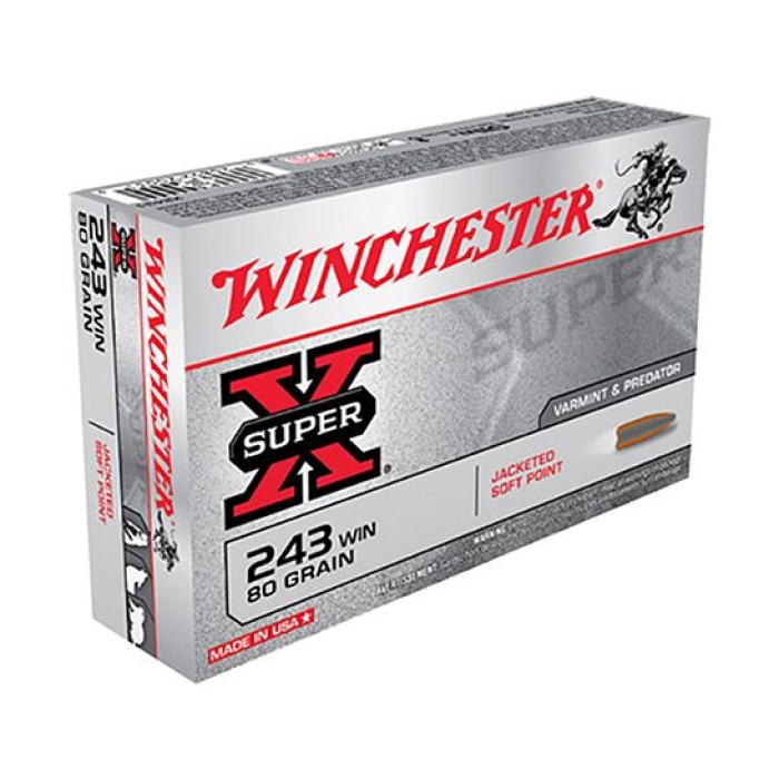 Winchester 243 100gr Power Point Super-X Ammunition 20rds - X2432