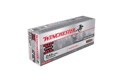 Winchester 243 WSSM 64gr Power Point Ammunition 20rds - X243WSS