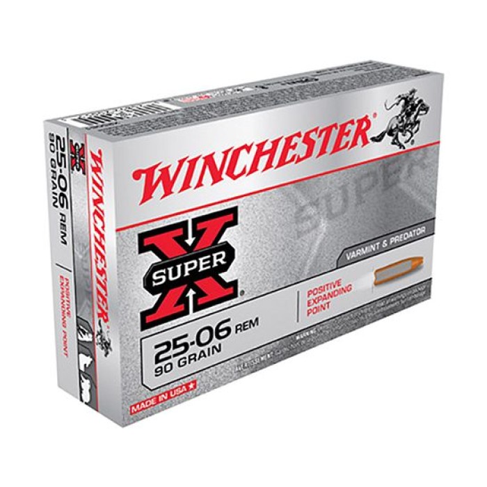 Winchester 25-06 90gr PEP Ammuniton 20rds - X25061