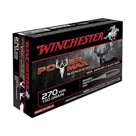 Winchester 270 150gr P0werMax Bonded Ammunition 20rds - X2704BP