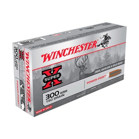 Winchester 300 WSM 150gr Power-Point Super-X Ammunition 20rds - X300WSM1