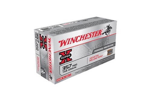 Winchester 357 Magnum 158gr JHP Super-X Ammunition 50rds - X3574P