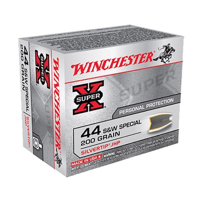 Winchester Super X .44 Special 200gr Silvertip HP 20 Rounds Ammunition - X44STHPS2