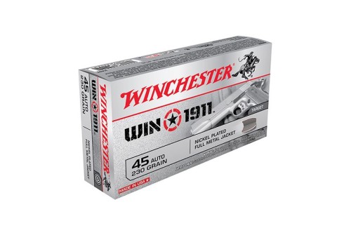 Winchester 45 ACP 230gr FMJ "1911" Ammunition 50rds -X45T