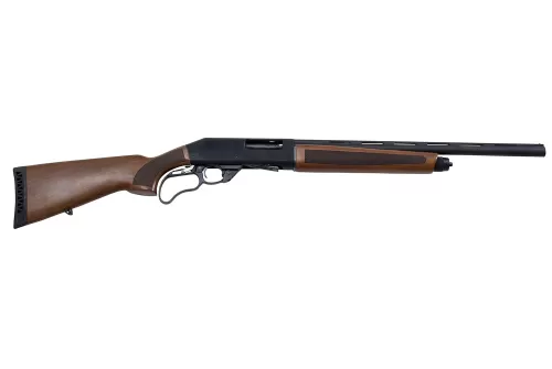 Landor Arms LDTX8011221 TX 801 Lever 12 Gauge 21.50" 4+1 Blued Wood Checkered Stock Right Hand
