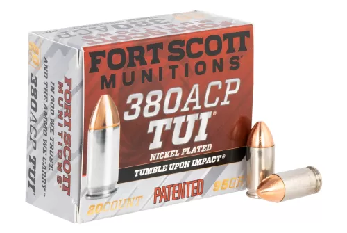 Fort Scott Munitions TUI Brass .380 ACP 95-Grain 20-Rounds SCS