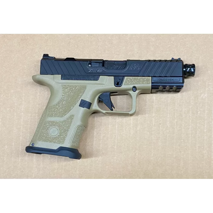 Zev Technologies OZ9C-CPT-B-B-TH-FDE OZ9C 9mm Elite Compact FDE Optics Ready Threaded Barrel Zev Technologies OZ9C-CPT-B-B-TH-FDE OZ9C 9mm Elite Compact FDE Optics Ready Threaded Barrel